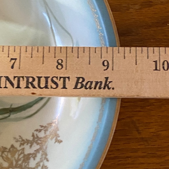 RS Silesia Germany Gold Gilt Hand Painted Tulip Porcelain Bowl c.1920s 9" - Picture 16 of 16